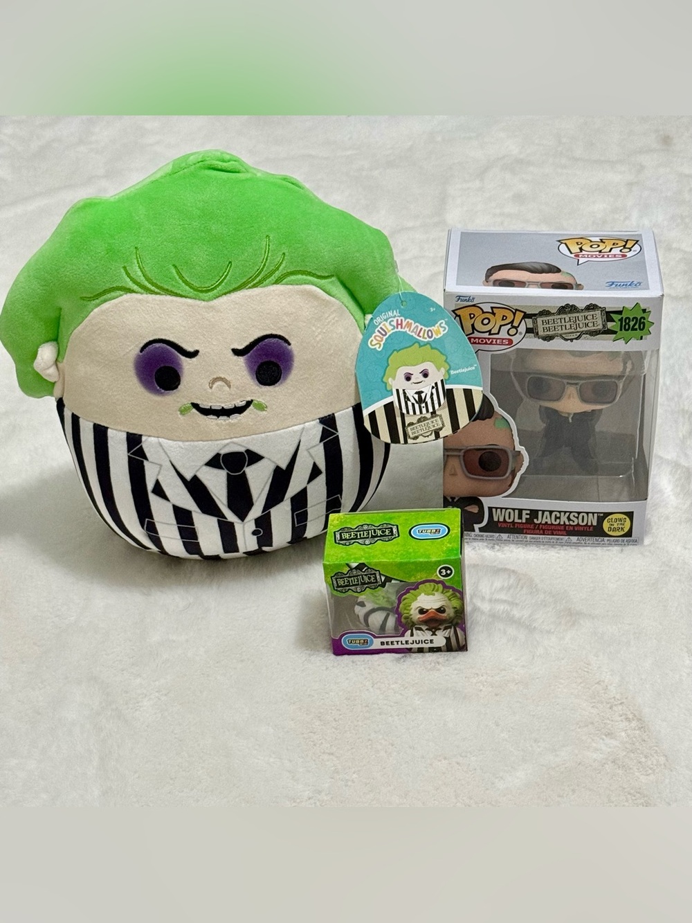 Beetlejuice Collector Bundle – Funko Pop! + TUBBZ + Squishmallow